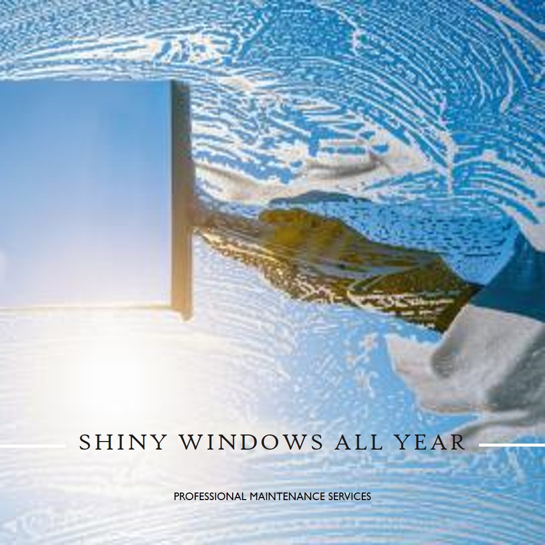 commercial window cleaning by golden palm maintenance