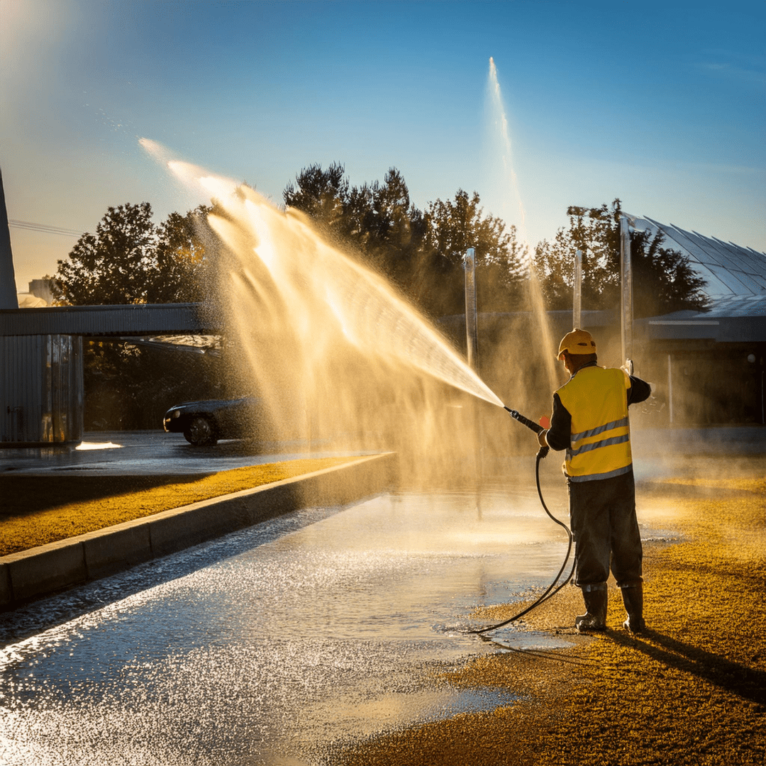 power washing service by golden palm